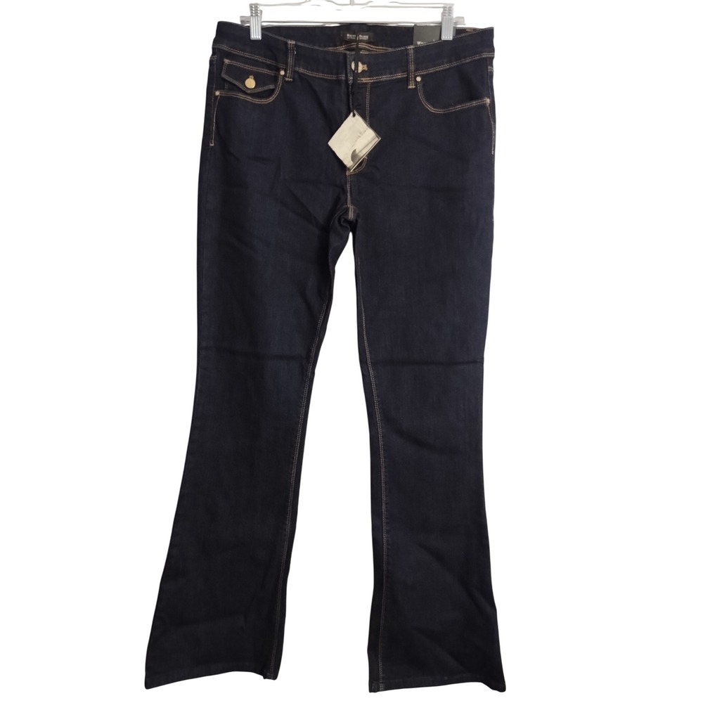 WHBM Saint Honore Skinny Flare Western Preppy Boho Hipster Jean 12‎